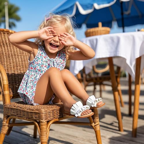 Image of THEE BRON Girls Cute Slip-On Slippers Stylish Sandals for Toddlers & Kids