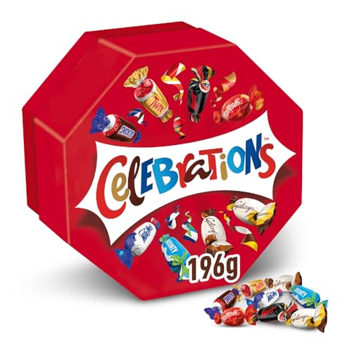 Celebrations Snack Assortiti al Cioccolato, praline miste al cioccolato Mars, Bounty, Snickers, Twix, Maltesers e altri ancora: in totale 196g