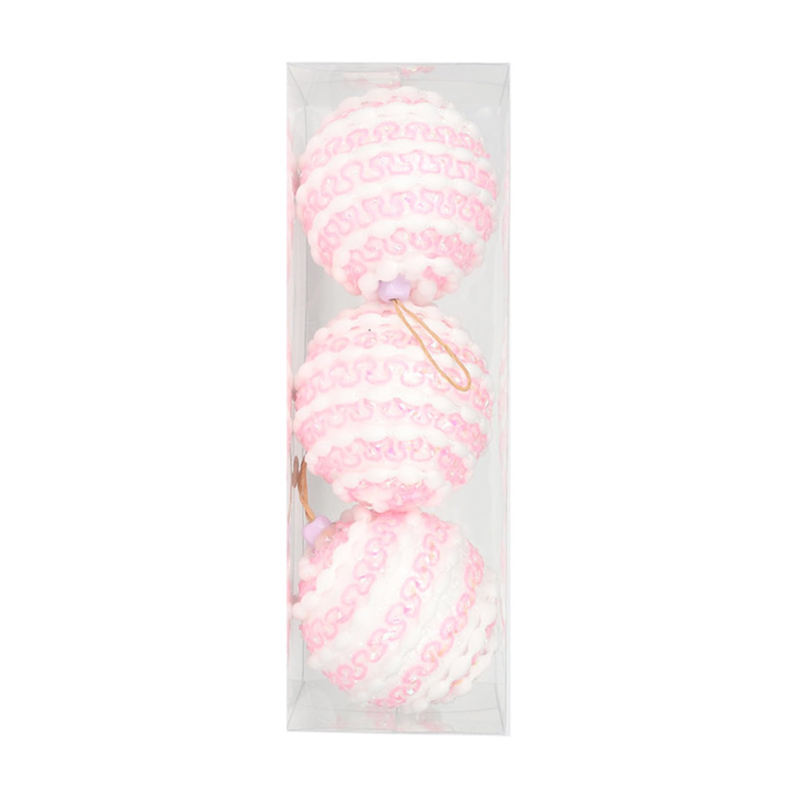 3pcs Macaron Shade Foam Christmas Tree Hanging Baubles Safe and User Friendly Baubles Ornament for and Home Use Home Christmas Tree Hanging Sphere
