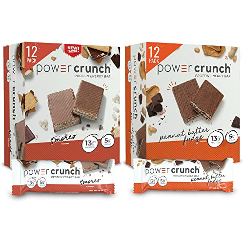 Barras de proteína Power Crunch variedad pack 33.6 oz