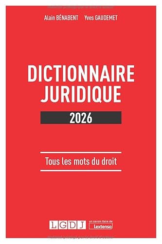 livre Dictionnaire juridique 2026: Tous les mots du droit (2025)