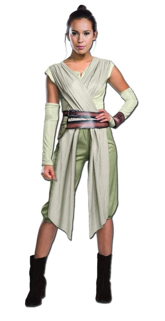 Official Rubies 810668S000 Ladies Small Adult Ladies Deluxe Rey Costume Star Wars Episode VII The Force Awakens