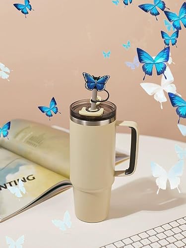 Miniatura 5 de 6 fundas de popote para Stanley CupSimple Modern de 3040 onzas, lindo StanleySimple Modern cubierta de pajilla, a prueba de polvo para popotes de