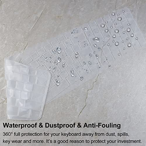 K860 Logitech Keyboard Cover Silicone, Keyboard Cover For Logitech K860 Ergonomic Wireless Keyboards, Waterproof Dustproof Logitech Keyboard Skin Ultra-Thin Easy To Clean (Transparent) #TOP5