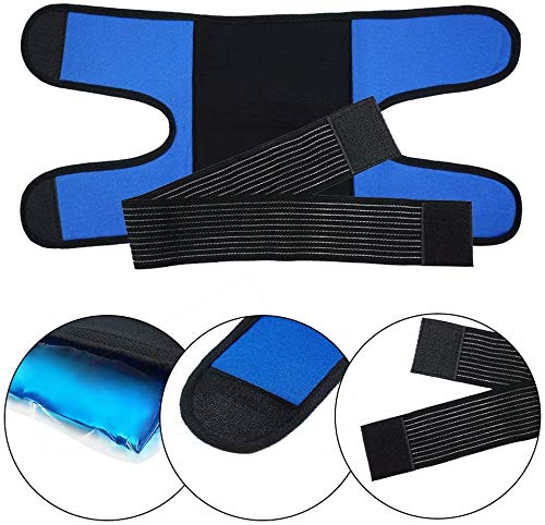 Shoulder Ice Pack For Injuries Reusable Gel Ice Wrap With Hot Cold Compress Support For Shoulders Surgery, Shoulder Tendonitis & Dislocation, Instant Pain Relief For Bursitis Sprain, And Swelling #TOP5