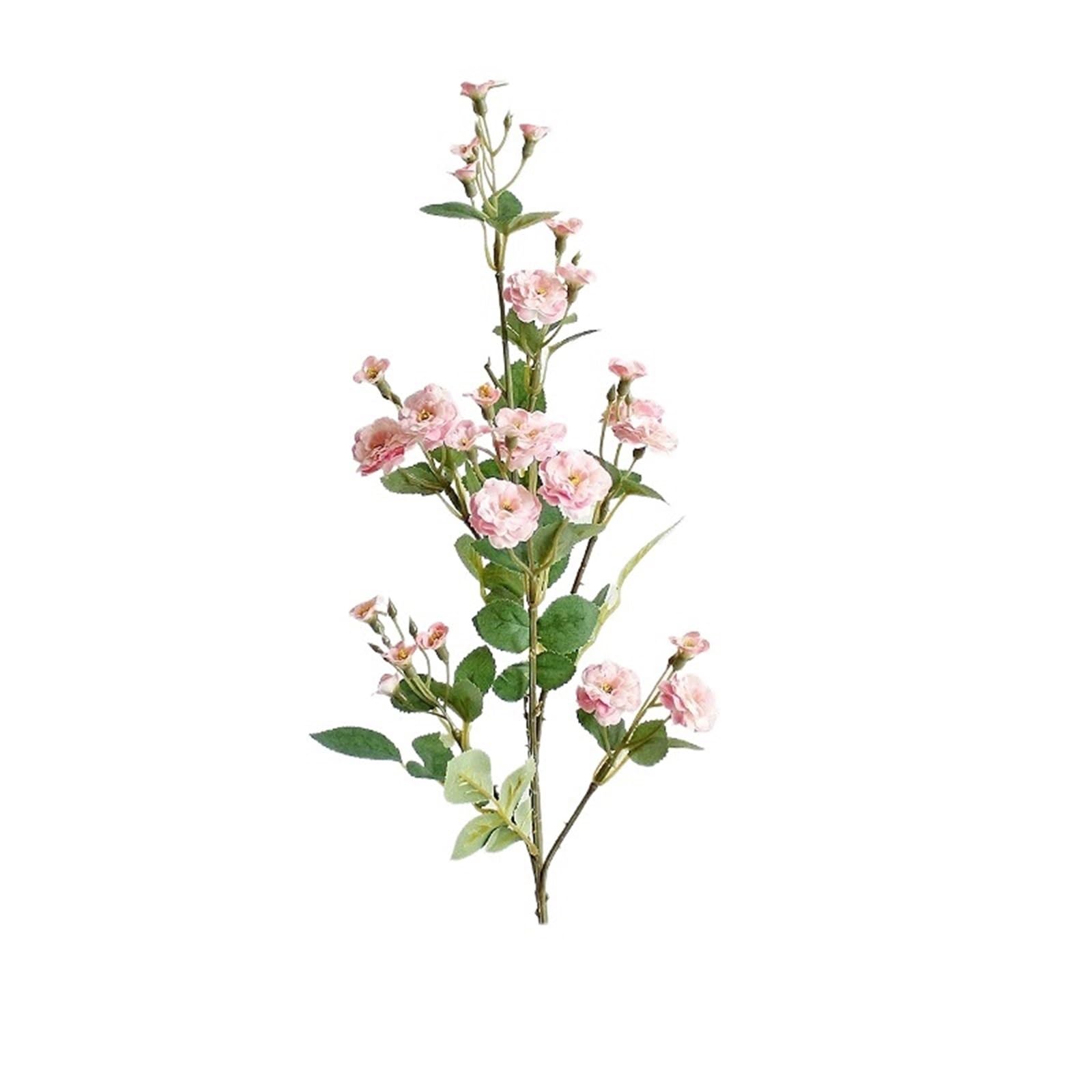 LuoAXINN Artificial Flower Branches 5 Pcs 75CM Artificial Flower Small Rose Indoor Dry Wedding Decoration(Color3)