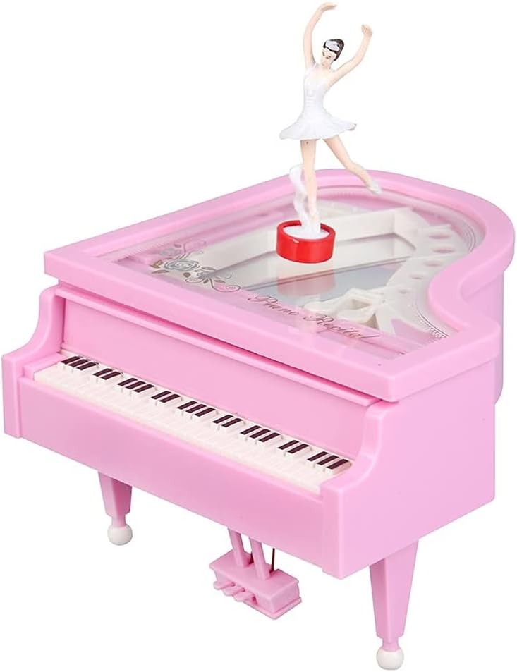 Romantic Piano Model Music Box Ballerina Musical Boxes Home Decoration Birthday Wedding Gift (Color : Black-JoJo's Bizarre Adventure1, Size