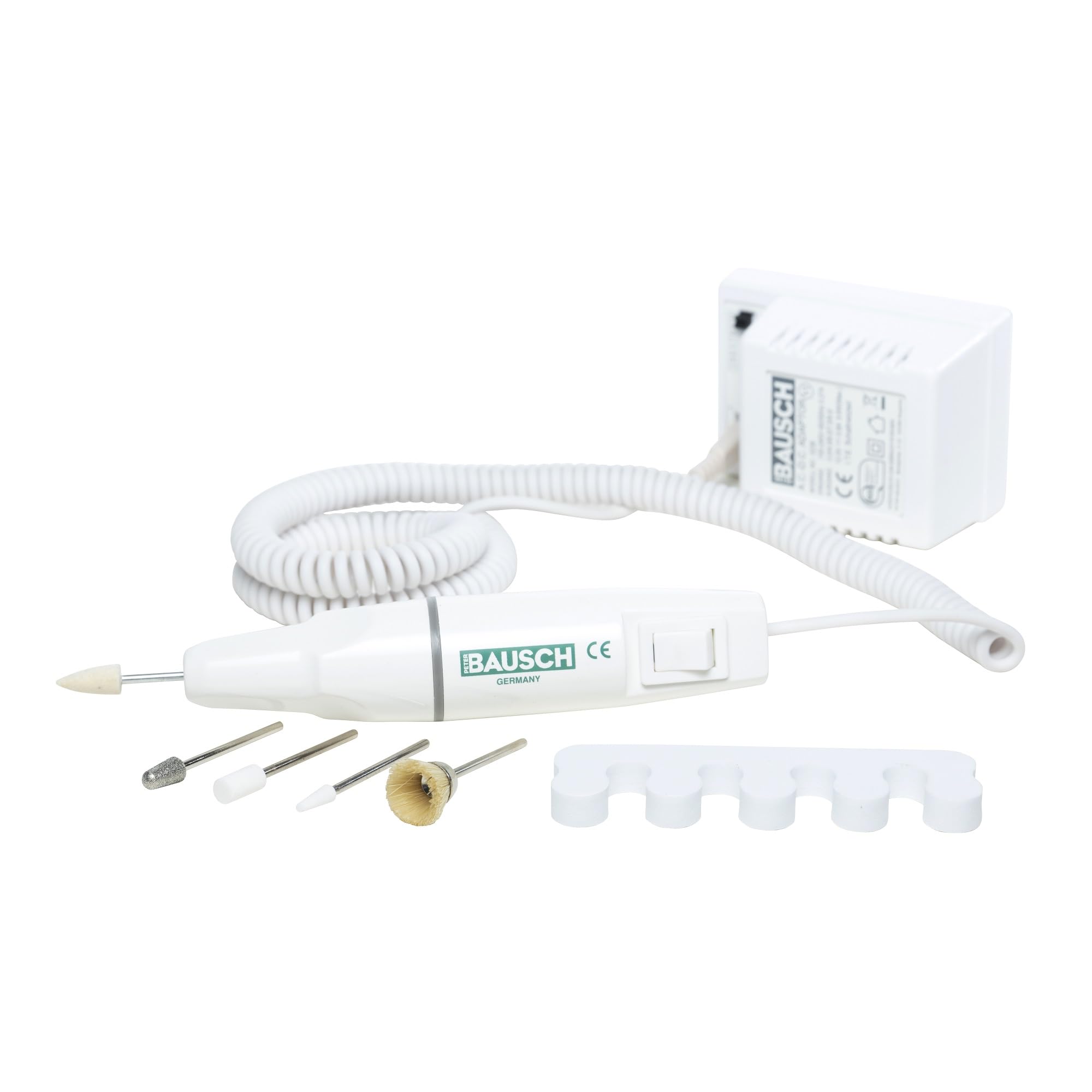 Appareil de Manucure et Pédicure Électrique Peter Bausch 0301G avec 5 Embouts