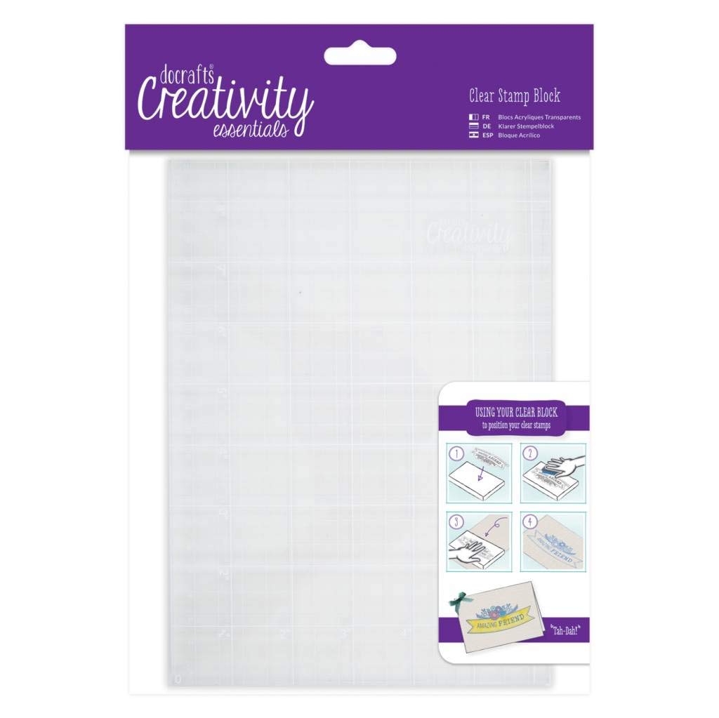Papermania Clear Docrafts Stamp Block, One Size