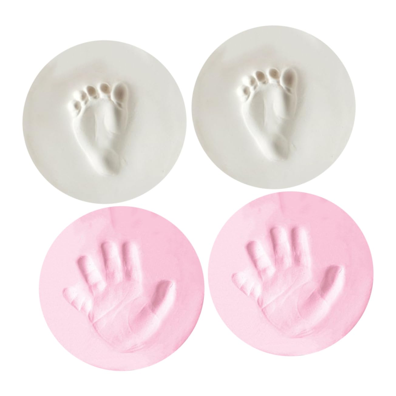 BESPORTBLE 4pcs Newborn Handprint Keepsake Kit for Babies Non-Toxic Footprint Pad Easy to Use Memory for New Parents for Baby Shower and Cherished Memories