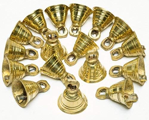 AzKrafts Lot 25 Brass Bells 1.13" H Vintage Style India Craft Decorative Camel Sheep Horse