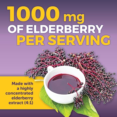 Viva Naturals Sambucus Elderberry With Zinc And Vitamin C For Adults, Vitamin D 5000 Iu And Ginger - Immune Support Supplement thumb #4