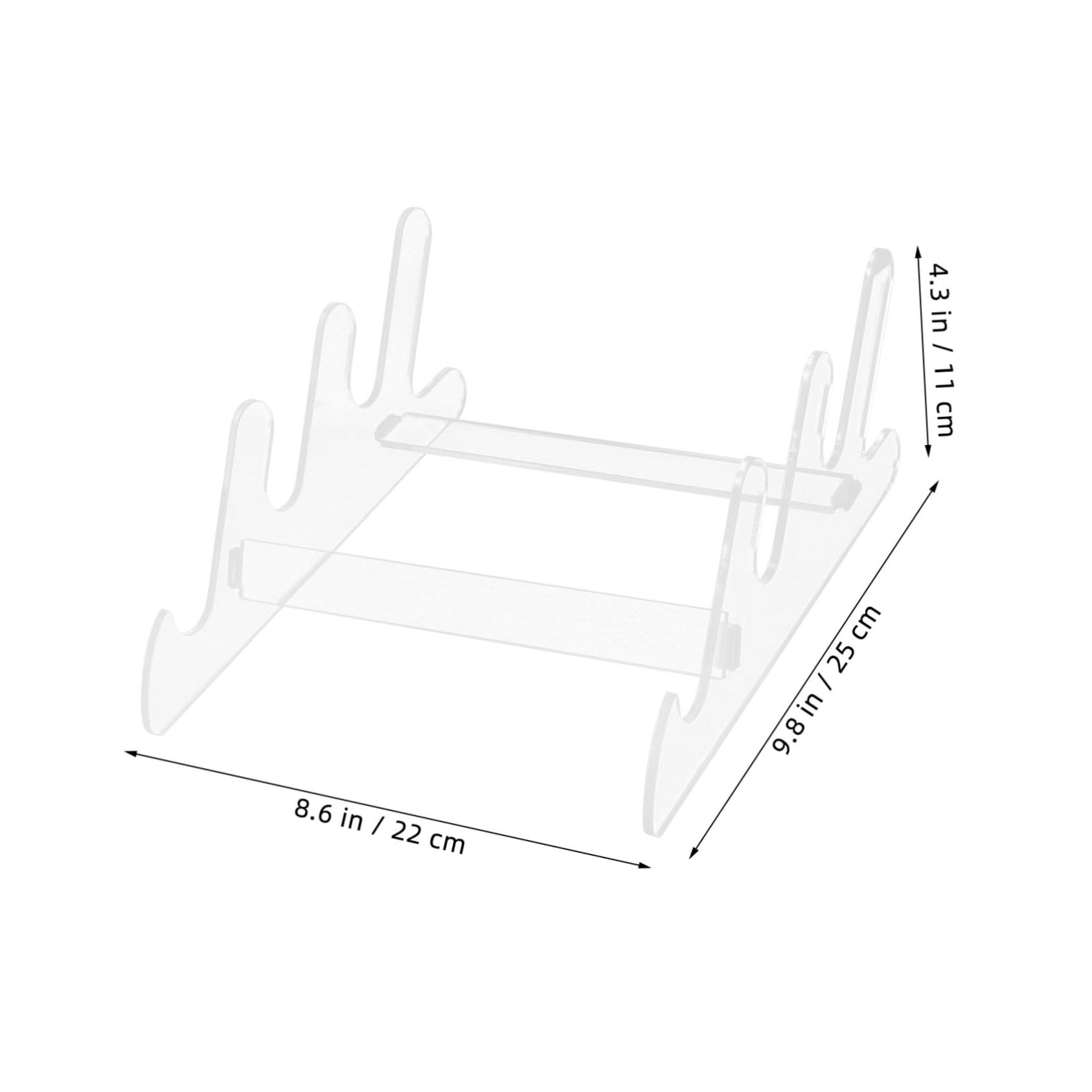 HOMSFOU Acrylic Keyboard Display Rack Universal Keyboard Storage Stand Aesthetic Desk Accessory