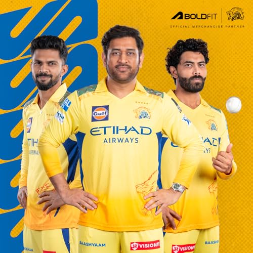 Boldfit Chennai Super Kings CSK Official Merchandise Polo Tshirt for Men Regular Fit Tshirt for Men Collar T Shirts for Men Casual Wear Tshirts for Man CSK Logo Men's Tshirt CSK Polo Men Tshirt