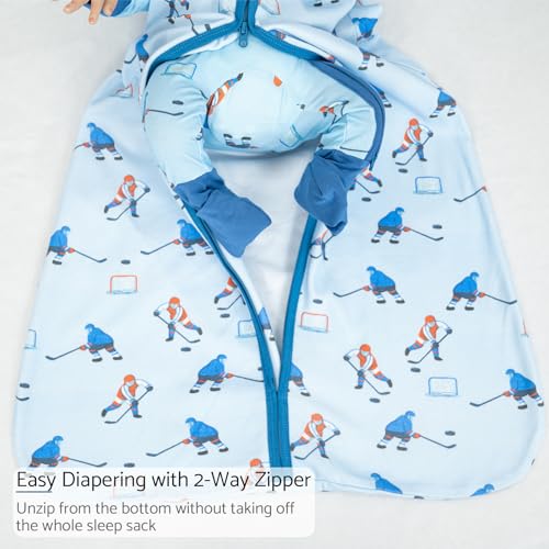 Image of LollyBanks Sleep Sack, 100% Cotton Neutral Baby Sacks, 0.5 TOG Sleep Sacks Lightweight with 2-Way Zipper