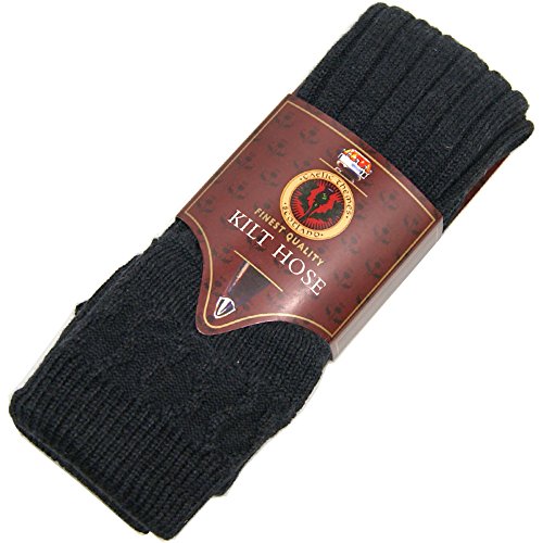 Charcoal Kilt Hose Socks2