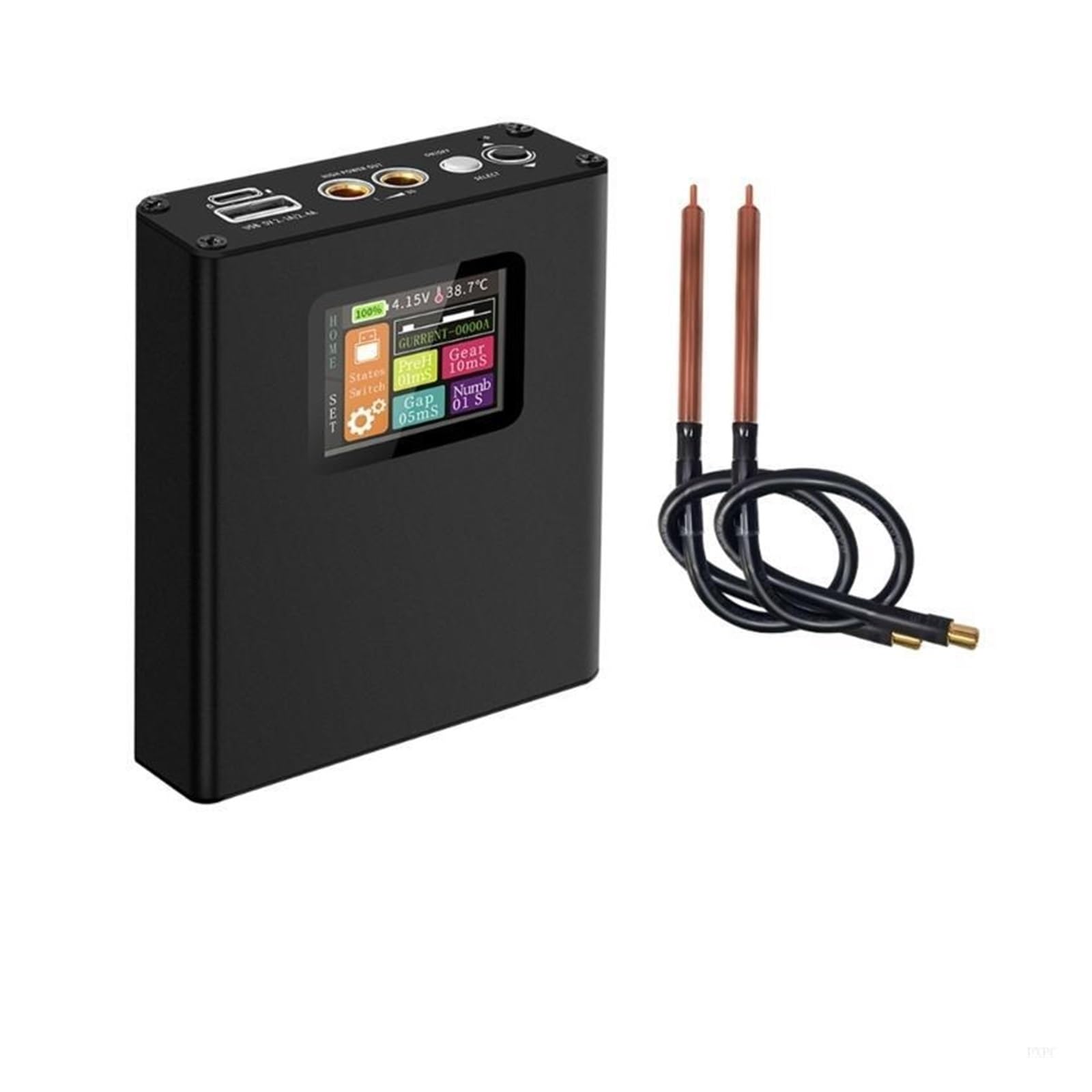 Portable Spot Welder with 1.8" LCD Screen, 30 Gears 18650 Battery DIY Kit,Precyzyjna kontrola