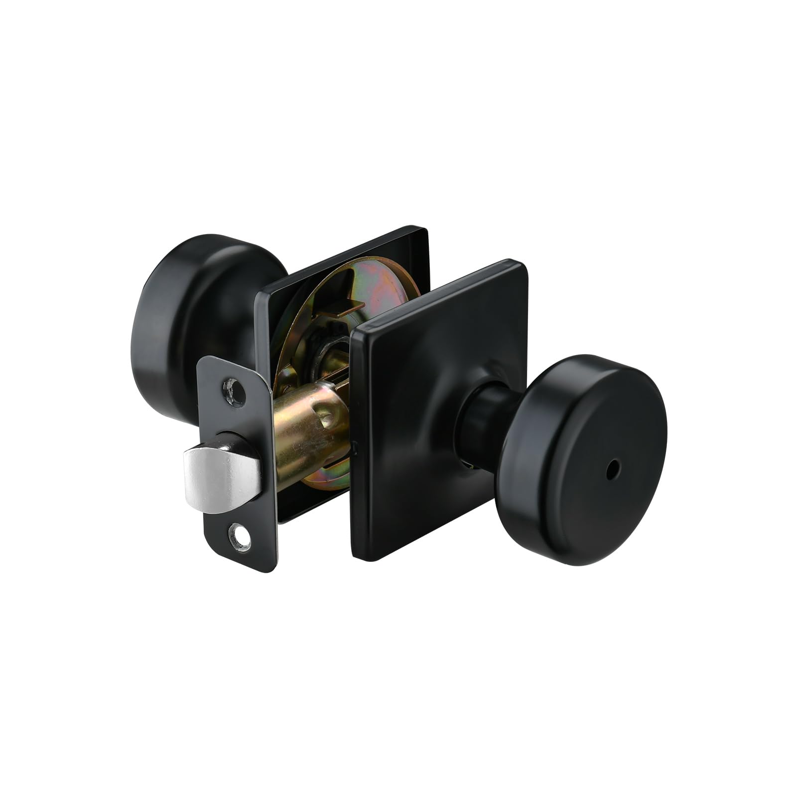 Black Door Knobs - 6 Pack Privacy Knobs -11