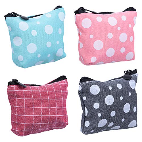 Bolsa organizadora de guardanapos sanitários com zíper, 4 peças, da Exceart