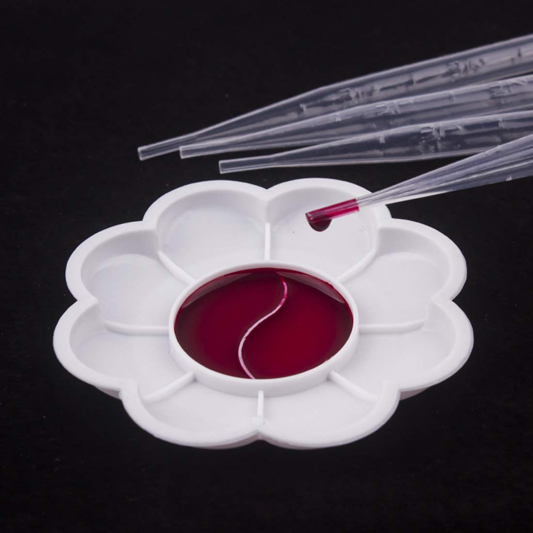Utoolmart 10 pipette monouso in polietilene graduato monouso da 3 ml, contagocce, oli essenziali, strumento per il trucco