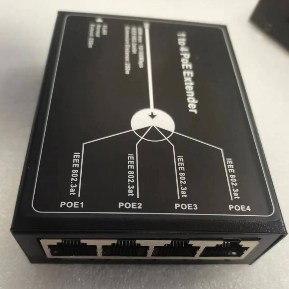 Amazon.co.jp: QBLIT 1 ～ 4 PoE エクステンダー 4 ポート PoE