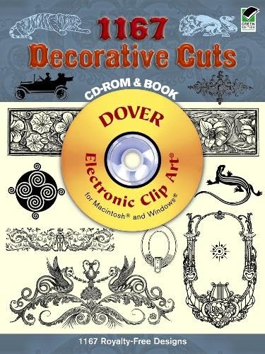 1167 Decorative Cuts (Dover Electronic Clip Art) (CD-ROM and Book)