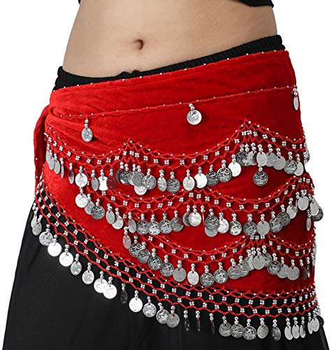 Wevez Classic Egyptian Belly Dance Hip Scarves for Professional Dancers2
