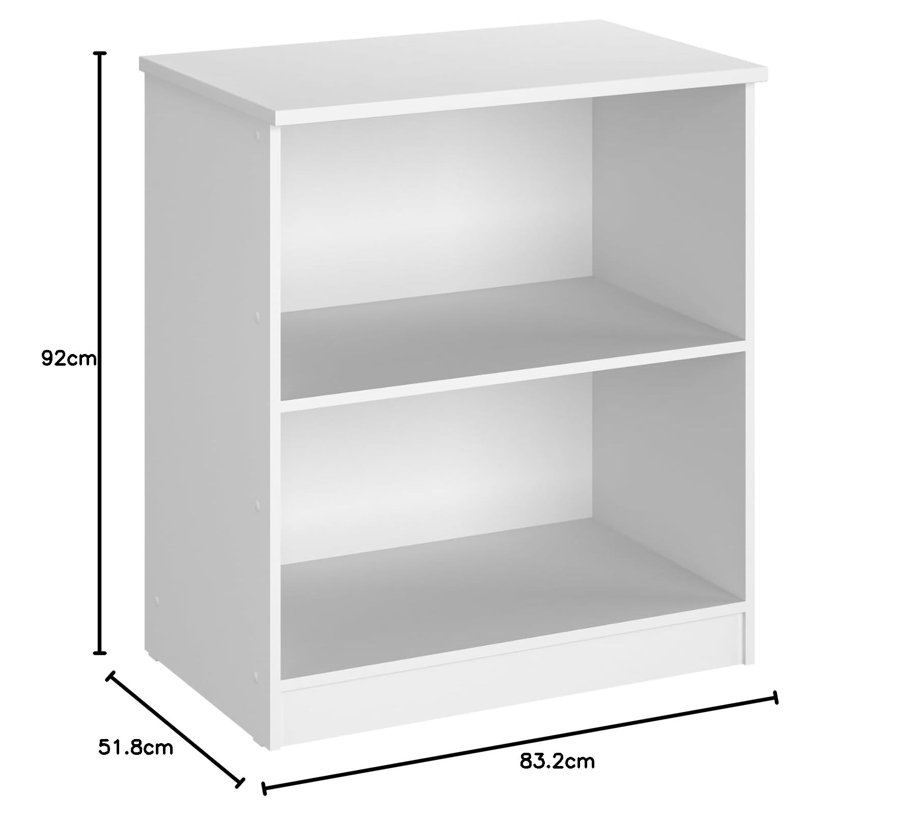 AVANTI TRENDSTORE - Spadola - Fasciatoio con superficie attaccabile per il cambio del pannolino e 2 ripiani aperti Dimensioni LAP ca. 83,2x92x51,8 cm (bianco)