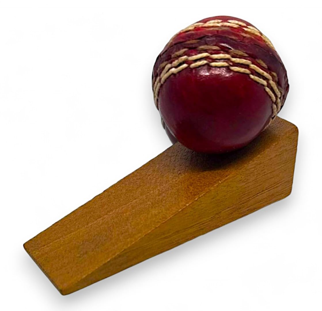 Sports Giftz Real Leather Mini Cricket Ball Door Stop