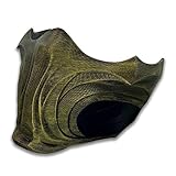 Scorpion MK1 – V2 Mortal Kombat 1 3D Print Mask Ktsr, Adulto, Golden, KMMK1SCOV2