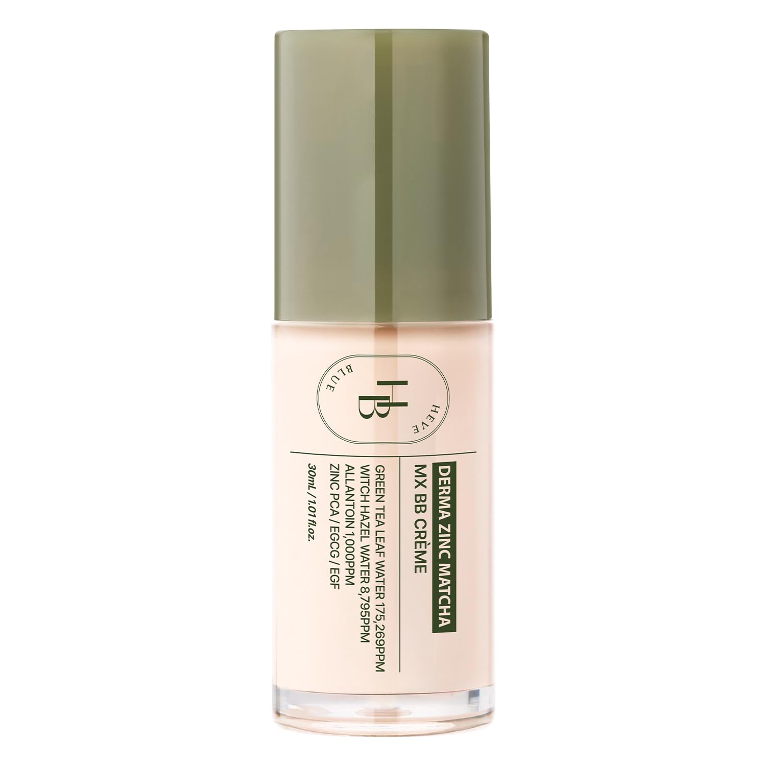 Amazon.com: HEVEBLUE Derma Zinc Matcha MX BB Cream 0.5 IVORY