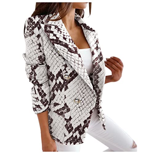 Blazer Jackets for Women Linen Blazer Women Black and White Striped Blazer Plaid Check Suit Satin Jacket Formal Cardigan Pocket Pink Blazer,Womens Casual Blazer