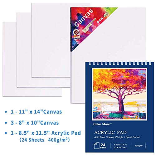 Acrylic Paint Kit, 51 Piece Professional Painting Supplies Set, Includes Wood Table Easel, Painting Brushes, Acrylic Paints, Palette and Acrylic Painting Pad,Acrylic Paint Set for Artists, Students - Thumbnail 7
