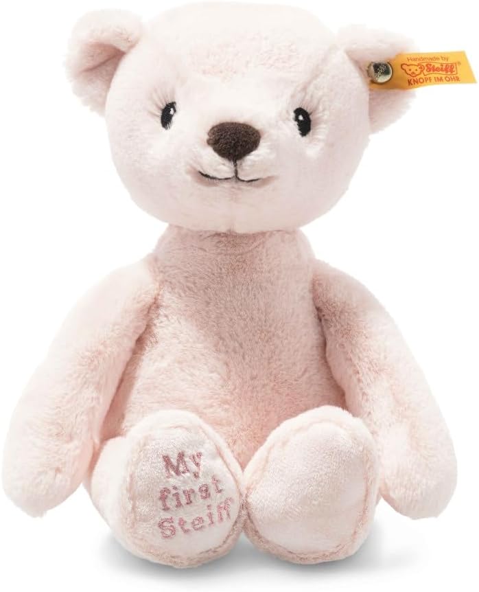 Soft Cuddly Friends My First Teddy Bear 10", Premium Stuffed Animal, Pink