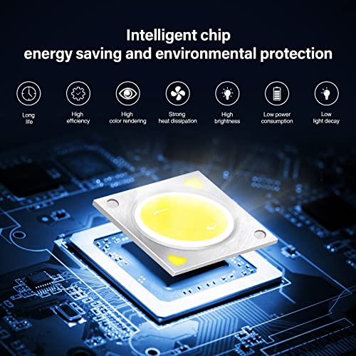 Lemonbest Led Landscape Up Down Light 5W White Led Decorative Spotlight Lamp 110V With Plug For Indoor Outdoor Yard Step Wall Lighting (Warm White)（No Spike #TOP2