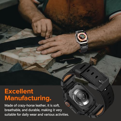 Image of KADES Rugged TPU Sport Band for Apple Watch Ultra 3 /2 /1 49mm, Metal Connectors for Apple Watch Series 11 /10 /SE3 46mm Series 9 /8 /SE2 /7 /6 /SE /5 /4 /3 /2 /1 45mm /44mm /42mm