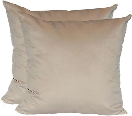 Miniatura 8 de TangDepot Paquete de 2 fundas de almohada de terciopelo sólido, fundas de cojín, fundas de almohada suaves y súper lujosas, fundas de almohada