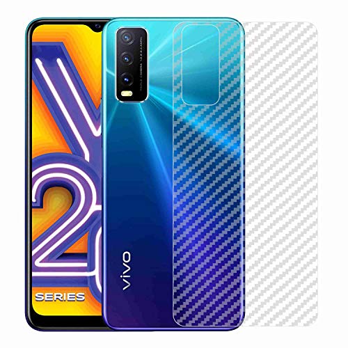 Image of Compatible with Vivo Y20I Back Screen Protective Film Carbon Fiber Skin Transparent Screen Guard Sticker