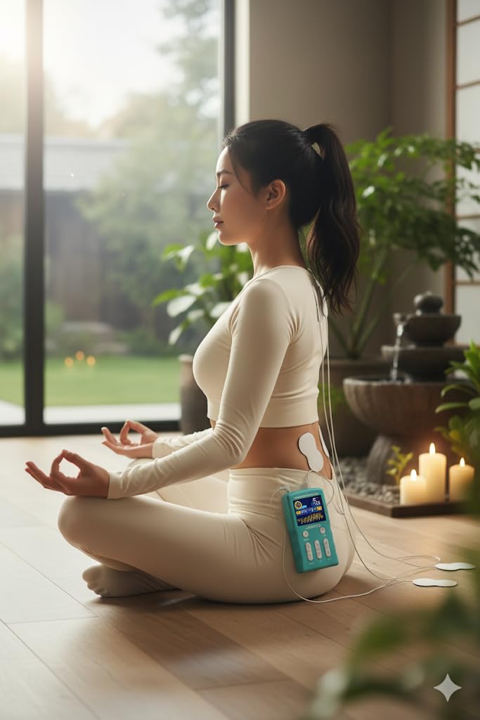 CARE PRO Électrostimulateur TENS EMS Sans Fil Rechargeable – Soulagement Douleur Musculaire, Massage & Récupération Sport