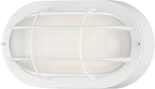 Westinghouse Lighting 6113600 - Lámpara de pared LED tradicional regulable de una sola luz, acabado blanco texturizado, cristal blanco