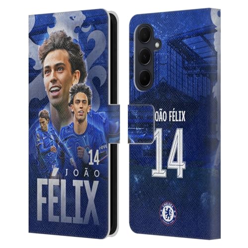 Étui portefeuille cuir Samsung A35 5G Chelsea FC Félix