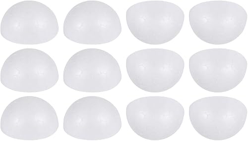 15 piezas de 3.5 in de media espuma para niños, accesorios de arreglo floral, material de manualidades, adorno de Navidad, decoración de pintura,