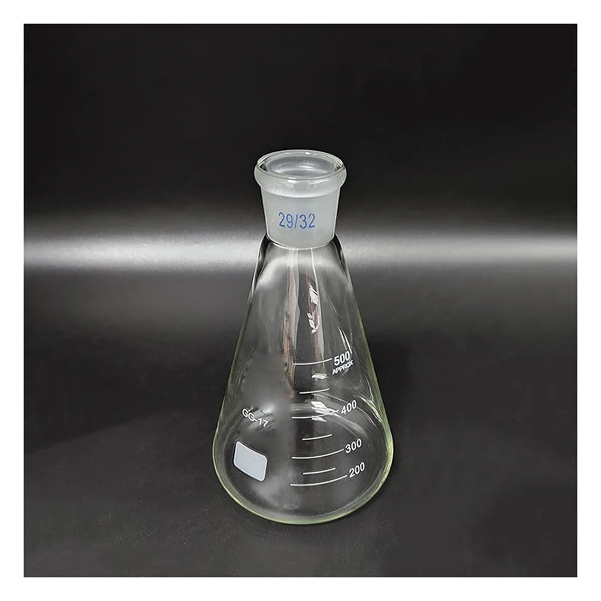 Matraz Erlenmeyer de vidrio de borosilicato de 100-10 000 ml, 29/32, for química de laboratorio.(300ml)