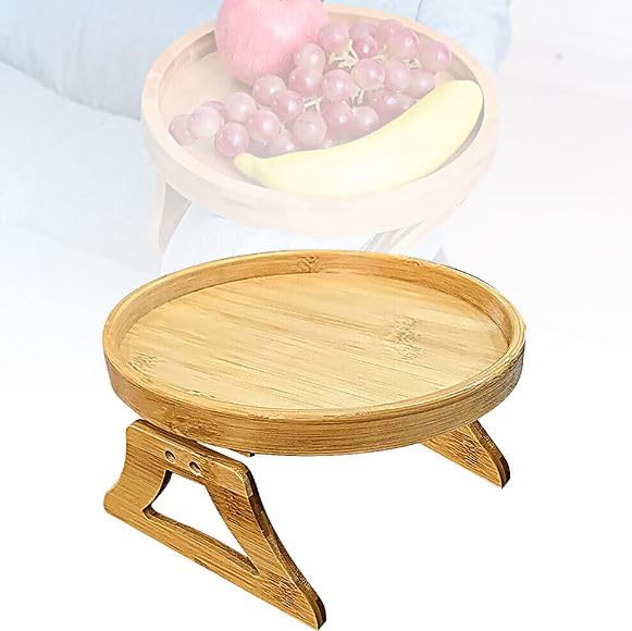 Dratal Solid Wood Folding Table Tray Acacia Mangium Wooden Sofa Wall