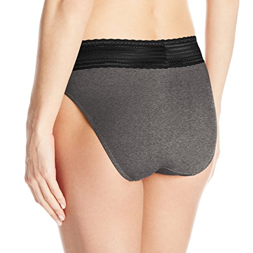 Image of Warner's womens No Pinching No Problems Dig-free Comfort Waist With Lace Cotton Hi-cut Rt2091p