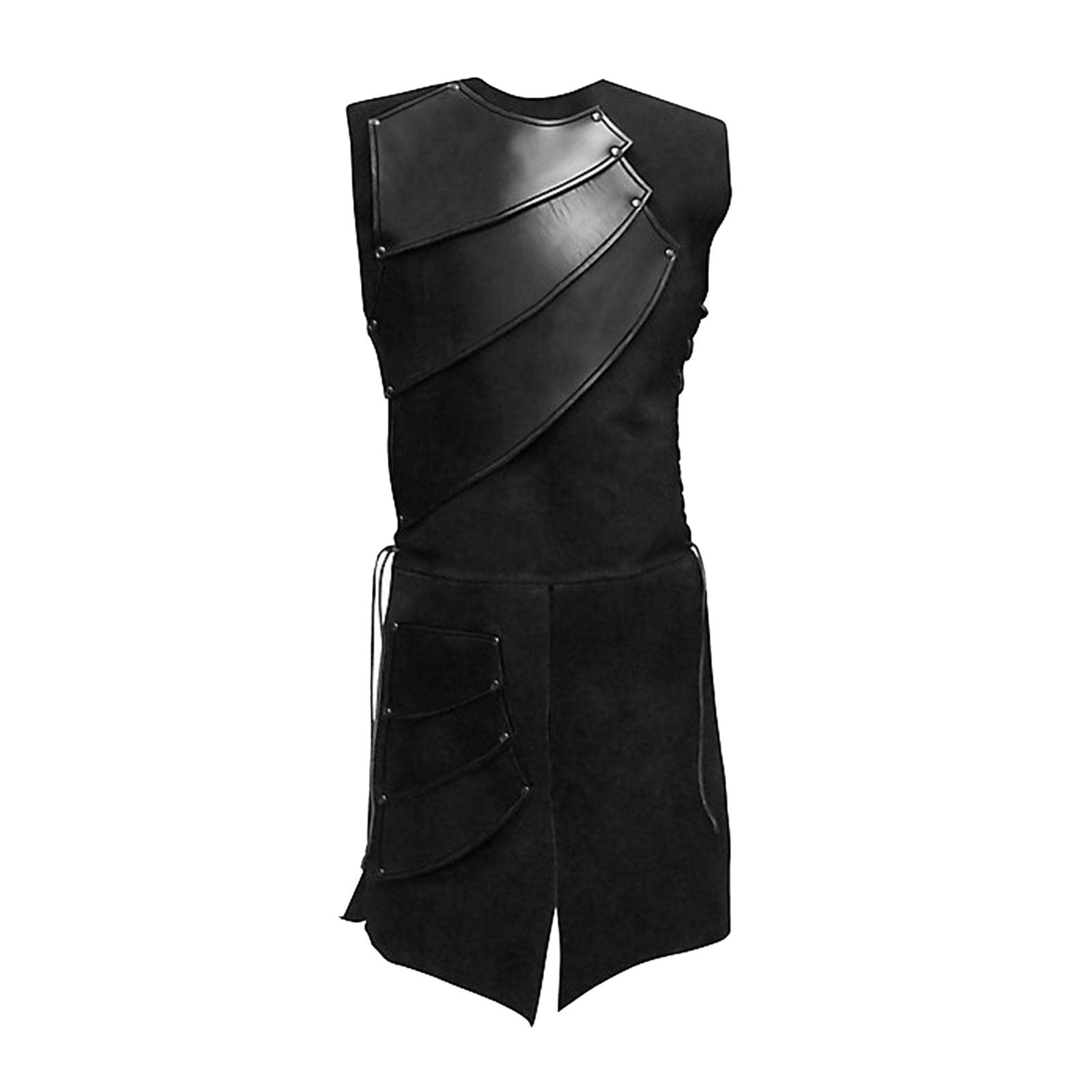 enakshi (label) Men's Medieval Waistcoat Laced Sleeveless Vest for Cosplay Black XXL|Clothing, Shoes & Accessories | Mens Clothing | Coats & Jackets-picture-42