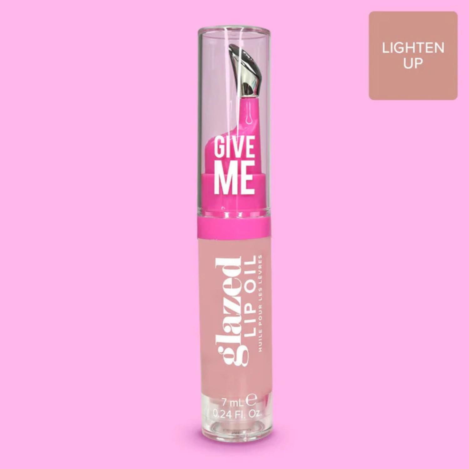 Give Me Cosmetics, Glazed Lip Oil, Infused with Jojoba Oil, Intensely Hydrating and Delivers a Gorgeous, Glossy Finish - Lighten Up - Image 4