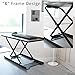 VIVO Black Single Top 27 inch Heavy-Duty Scissors Lift Keyboard and Mouse Riser, Designed for Ergonomic Sit Stand Workstations, DESK-V000P
