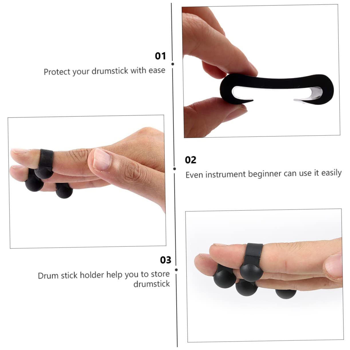 Abaodam 3sätze Fingerhülsen Zubehör Für Zungentrommel Percussion Instrument Teiliges Langlebig Komfortabel Für Schlaginstrumente Geeignet