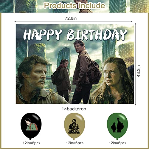 Last Of Us Backdrop Birthday Banner For Last Of Us 2023 Birthday Party Supplies Last Of Us Photograph Background Photo Booth 5X3Ft #TOP1